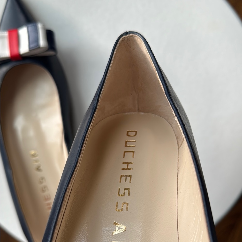 Duchess Air Navy Blue Women's Shoes with Red and White Accents Size 40 - Picture 6 of 13